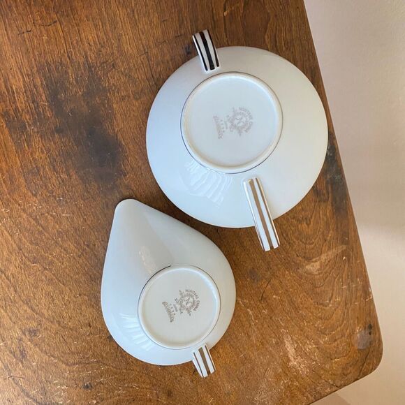 Noritake Silverdale Fine China 5594 Japan Cream & Sugar Set 2pc Vintage Serving - Picture 9 of 10